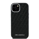 Apple iPhone 14 Uyumlu Kılıf Karl Lagerfeld Orjinal Lisanslı PU Deri Damgalı Metal Yazı Logolu Kapak - 2