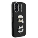 Apple iPhone 16 Uyumlu Kılıf Karl Lagerfeld Orjinal Lisanslı K&C Heads Pin Kapak - 3