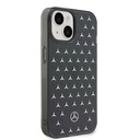 Apple iPhone 15 Uyumlu Kılıf Mercedes Benz Çift Katmanlı Yıldız Desenli Dizayn Kapak - 3