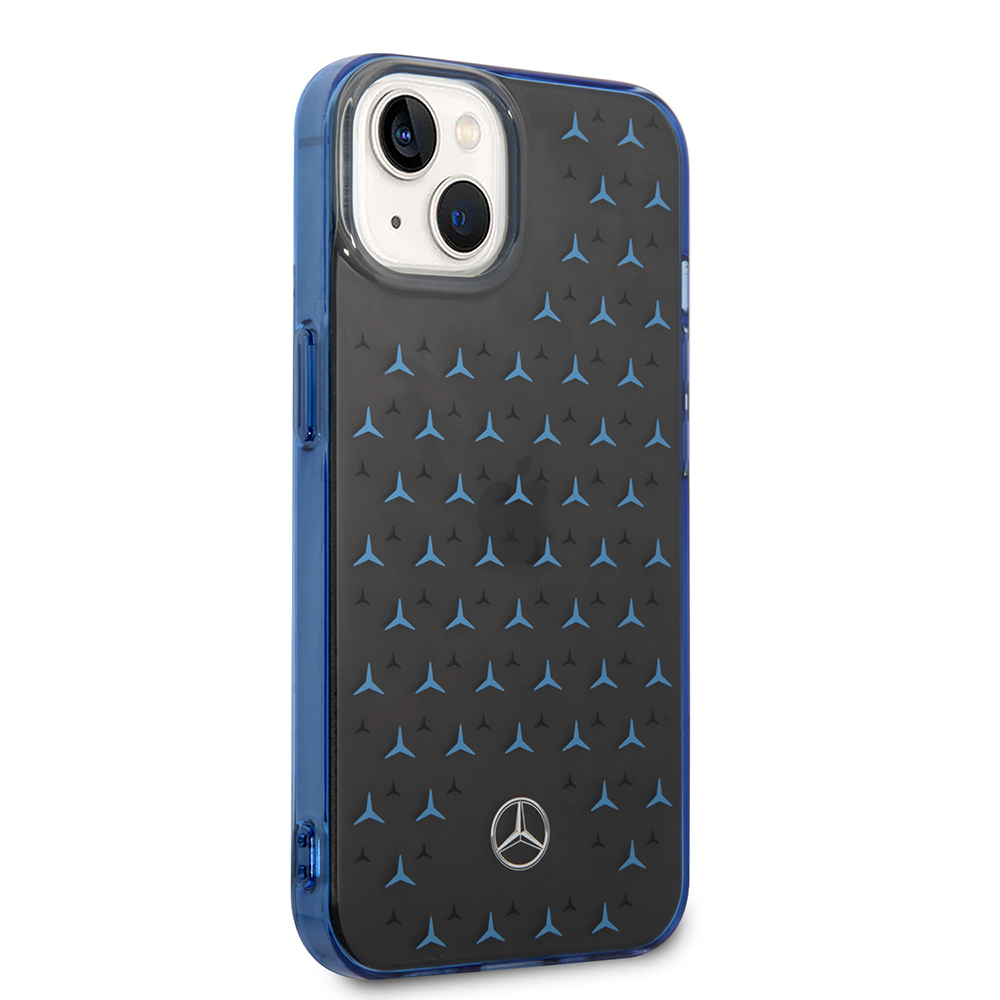Apple iPhone 15 Uyumlu Kılıf Mercedes Benz Çift Katmanlı Yıldız Desenli Dizayn Kapak - 9
