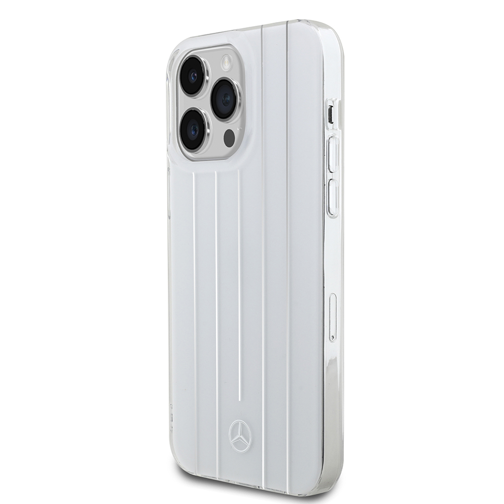 Apple iPhone 14 Pro Max Uyumlu Kılıf Mercedes Benz Orjinal Lisanslı New Urban 3 Sert PC Paralel Çizgi Desenli Kapak - 1