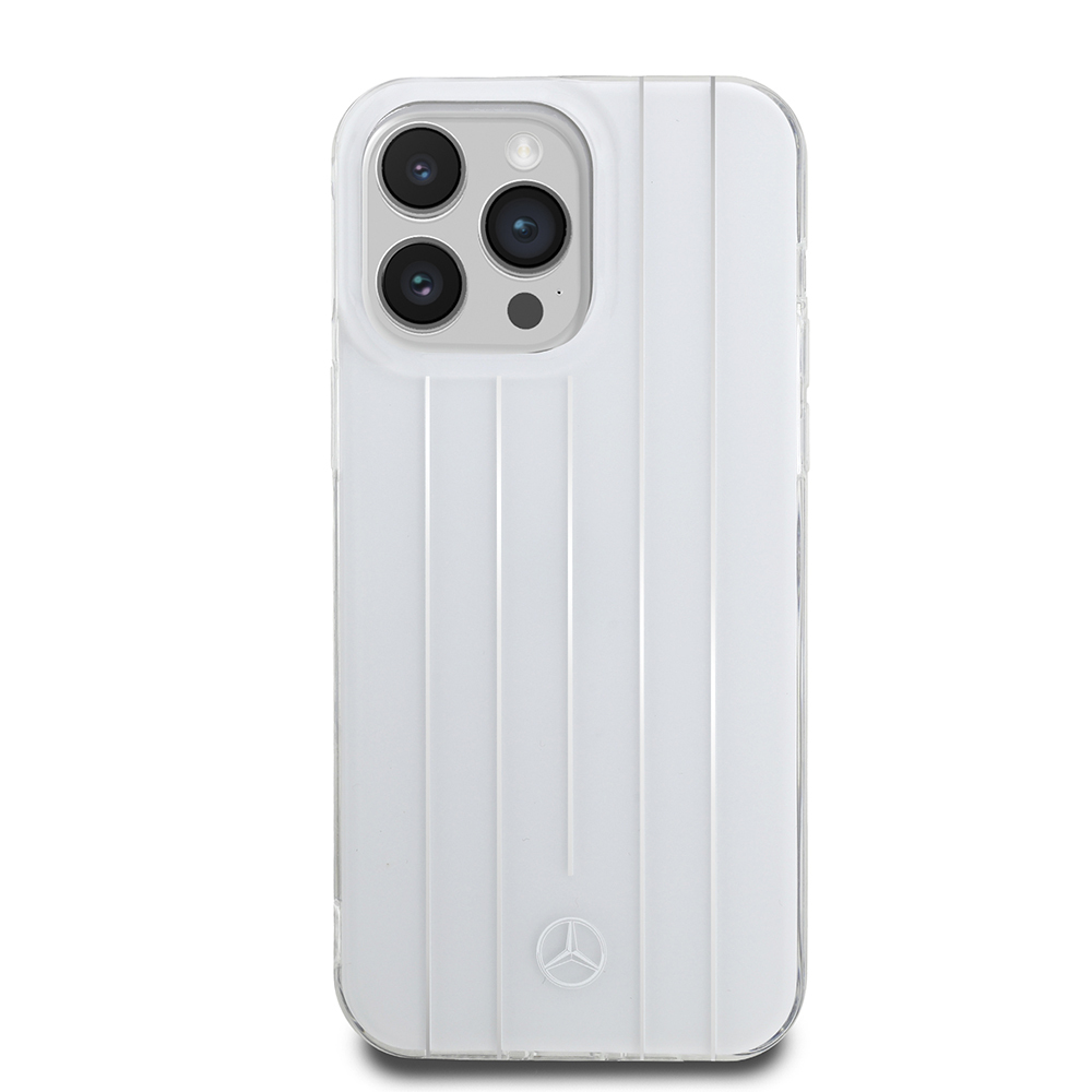 Apple iPhone 14 Pro Max Uyumlu Kılıf Mercedes Benz Orjinal Lisanslı New Urban 3 Sert PC Paralel Çizgi Desenli Kapak - 2