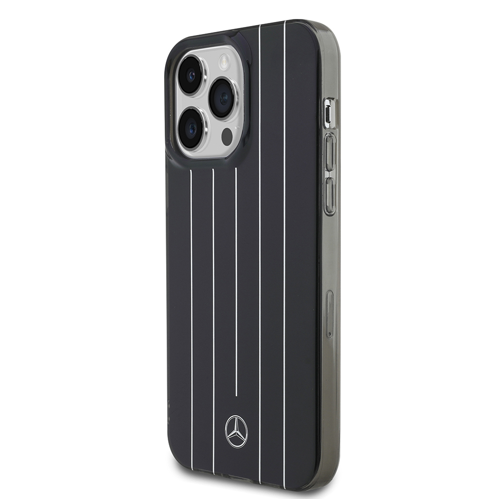 Apple iPhone 14 Pro Max Uyumlu Kılıf Mercedes Benz Orjinal Lisanslı New Urban 3 Sert PC Paralel Çizgi Desenli Kapak - 7