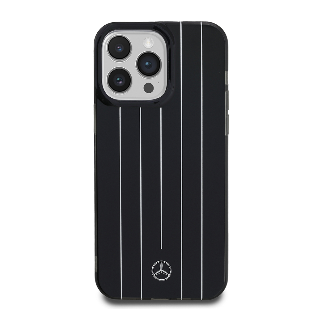 Apple iPhone 14 Pro Max Uyumlu Kılıf Mercedes Benz Orjinal Lisanslı New Urban 3 Sert PC Paralel Çizgi Desenli Kapak - 8