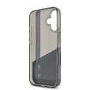 Apple iPhone 16 Uyumlu Kılıf BMW Orjinal Lisanslı Yarı Transparan M Dizayn Çizgili Kapak - 6