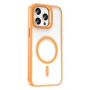 Apple iPhone 15 Pro Uyumlu Kılıf Magsafe Wireless Şarj Özellikli Standlı Magsafe Klon Lensli Kapak - 3
