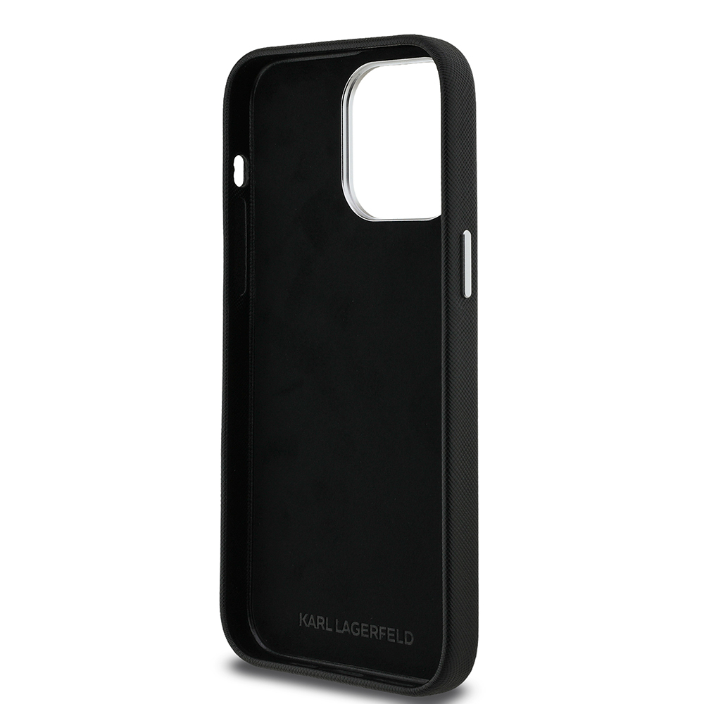 Apple iPhone 14 Pro Max Uyumlu Kılıf Karl Lagerfeld Orjinal Lisanslı K&C Heads Pin Kapak - 6