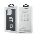 Apple iPhone 14 Pro Max Uyumlu Kılıf Karl Lagerfeld Orjinal Lisanslı K&C Heads Pin Kapak - 7