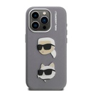 Apple iPhone 15 Pro Max Uyumlu Kılıf Karl Lagerfeld Orjinal Lisanslı K&C Heads Pin Kapak - 8
