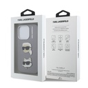 Apple iPhone 15 Pro Max Uyumlu Kılıf Karl Lagerfeld Orjinal Lisanslı K&C Heads Pin Kapak - 14