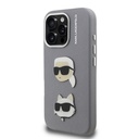 Apple iPhone 16 Pro Uyumlu Kılıf Karl Lagerfeld Orjinal Lisanslı K&C Heads Pin Kapak - 1