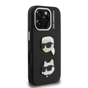 Apple iPhone 16 Pro Uyumlu Kılıf Karl Lagerfeld Orjinal Lisanslı K&C Heads Pin Kapak - 10