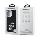 Apple iPhone 16 Pro Uyumlu Kılıf Karl Lagerfeld Orjinal Lisanslı Karl & Choupette Sketch Logo Sililkon Kapak - 7