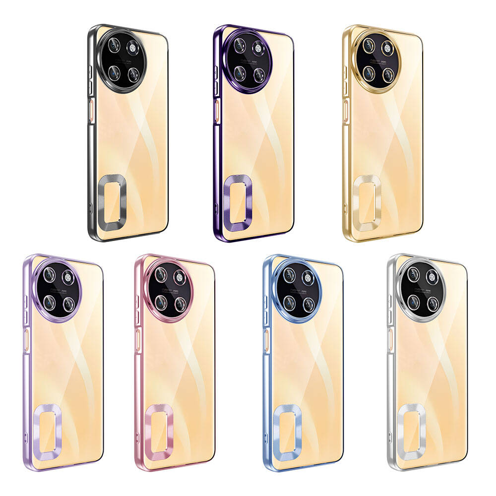 Realme 11 4G Kılıf Tek Kamera Çerçeveli Logo Gösteren Zore Omega Kapak - 9