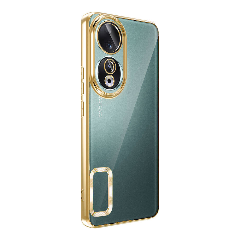 Huawei Honor 90 Uyumlu Kılıf Tek Kamera Çerçeveli Logo Gösteren Zore Omega Kapak - 4