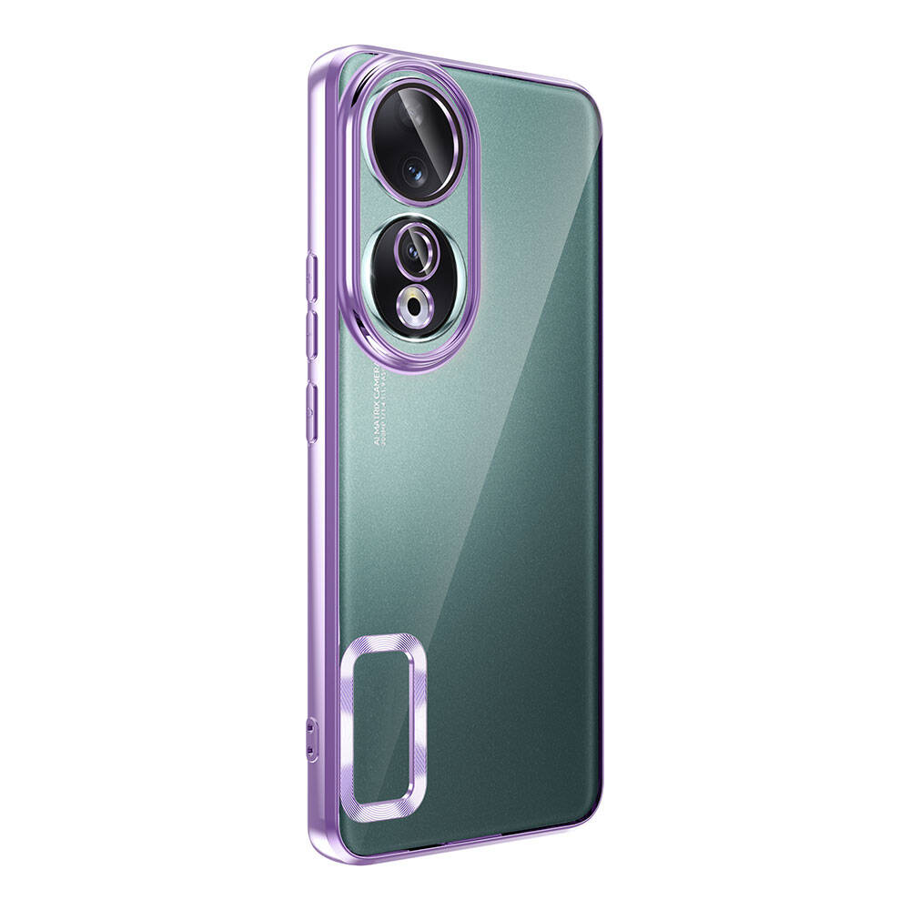 Huawei Honor 90 Uyumlu Kılıf Tek Kamera Çerçeveli Logo Gösteren Zore Omega Kapak - 6