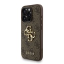 Apple iPhone 15 Pro Uyumlu Kılıf Guess Orjinal Lisanslı PU Deri Bilek Askı İpli Metal Büyük 4G ve Yazı Logolu Kapak - 16