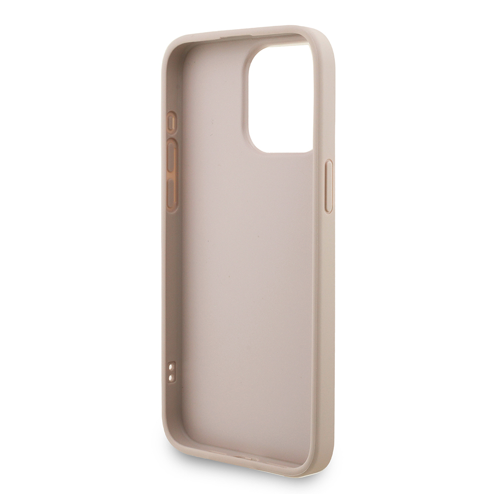 Apple iPhone 15 Pro Max Uyumlu Kılıf Guess Orjinal Lisanslı PU Deri Bilek Askı İpli Metal Büyük 4G ve Yazı Logolu Kapak - 13