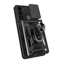 Tecno Spark 8C Uyumlu Kılıf Magnetik Standlı Kamera Korumalı Zore Sürgülü Vega Kapak - 1