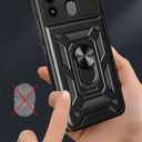 Tecno Spark 8C Uyumlu Kılıf Magnetik Standlı Kamera Korumalı Zore Sürgülü Vega Kapak - 6