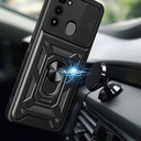 Tecno Spark 8C Uyumlu Kılıf Magnetik Standlı Kamera Korumalı Zore Sürgülü Vega Kapak - 8