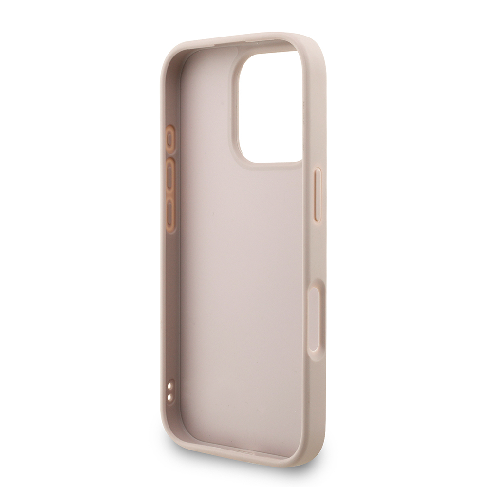 Apple iPhone 16 Pro Uyumlu Kılıf Guess Orjinal Lisanslı PU Deri Bilek Askı İpli Metal Büyük 4G ve Yazı Logolu Kapak - 13