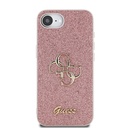 Apple iPhone 16E Uyumlu Kılıf Guess Orjinal Lisanslı 4G Büyük Metal Logolu Glitter Kapak - 2