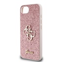 Apple iPhone 16E Uyumlu Kılıf Guess Orjinal Lisanslı 4G Büyük Metal Logolu Glitter Kapak - 5