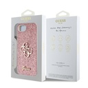 Apple iPhone 16E Uyumlu Kılıf Guess Orjinal Lisanslı 4G Büyük Metal Logolu Glitter Kapak - 7