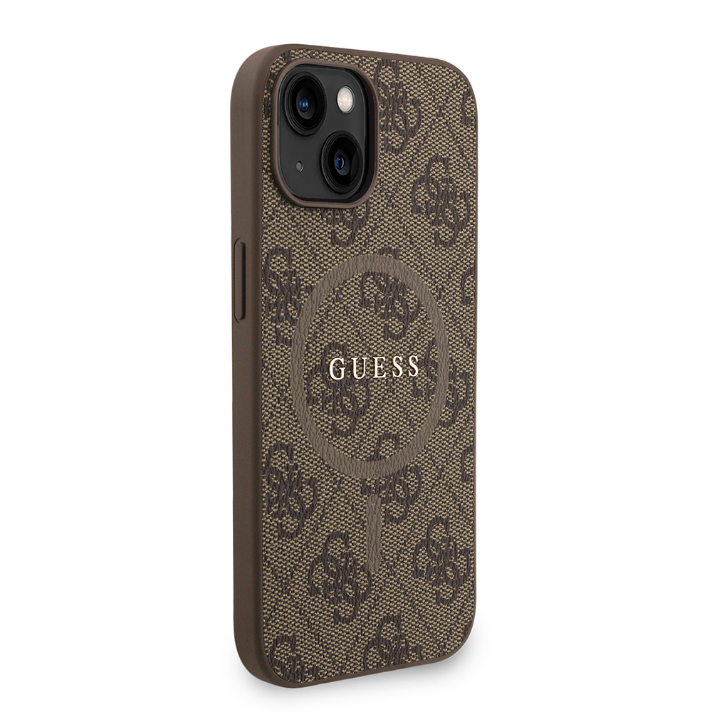 Apple iPhone 14 Uyumlu Kılıf Guess Orjinal Lisanslı M-safe Şarj Özellikli PU Deri Bilek Askı İpli Yazı Logolu Kapak - 3