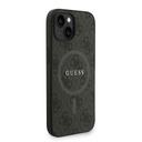 Apple iPhone 14 Uyumlu Kılıf Guess Orjinal Lisanslı M-safe Şarj Özellikli PU Deri Bilek Askı İpli Yazı Logolu Kapak - 17