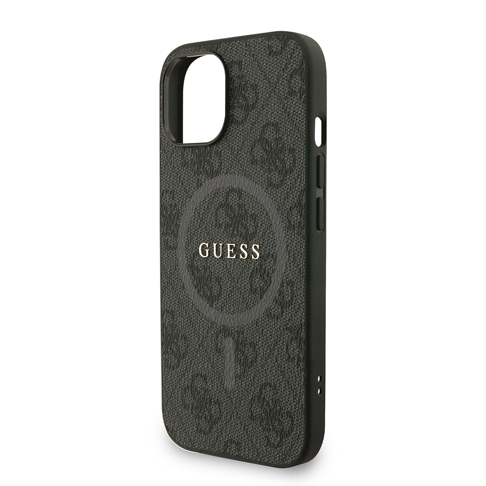 Apple iPhone 14 Uyumlu Kılıf Guess Orjinal Lisanslı M-safe Şarj Özellikli PU Deri Bilek Askı İpli Yazı Logolu Kapak - 19