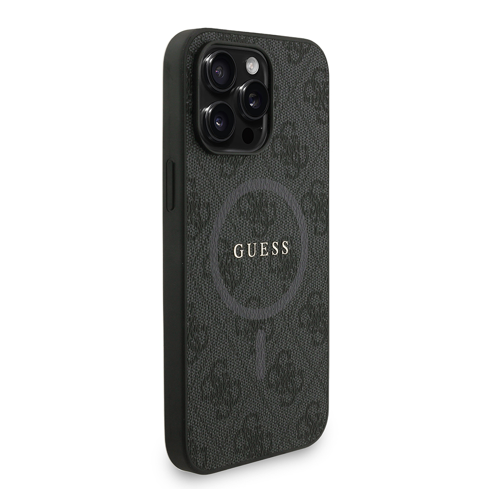 Apple iPhone 14 Pro Max Uyumlu Kılıf Guess Orjinal Lisanslı M-safe Şarj Özellikli PU Deri Bilek Askı İpli Yazı Logolu Kapak - 17