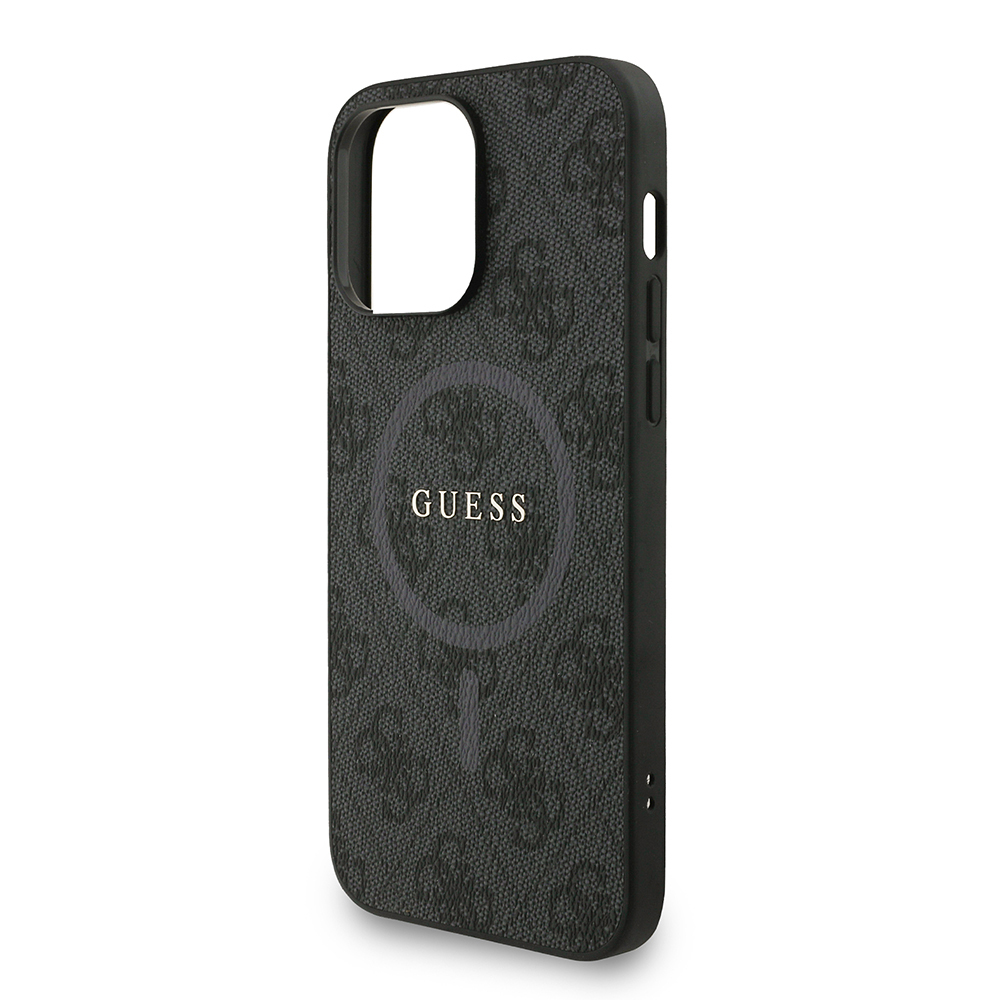 Apple iPhone 14 Pro Max Uyumlu Kılıf Guess Orjinal Lisanslı M-safe Şarj Özellikli PU Deri Bilek Askı İpli Yazı Logolu Kapak - 19