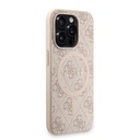 Apple iPhone 15 Pro Uyumlu Kılıf Guess Orjinal Lisanslı M-safe Şarj Özellikli PU Deri Bilek Askı İpli Yazı Logolu Kapak - 10