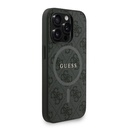 Apple iPhone 15 Pro Uyumlu Kılıf Guess Orjinal Lisanslı M-safe Şarj Özellikli PU Deri Bilek Askı İpli Yazı Logolu Kapak - 17