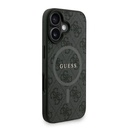 Apple iPhone 16 Uyumlu Kılıf Guess Orjinal Lisanslı M-safe Şarj Özellikli PU Deri Bilek Askı İpli Yazı Logolu Kapak - 3