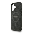 Apple iPhone 16 Uyumlu Kılıf Guess Orjinal Lisanslı M-safe Şarj Özellikli PU Deri Bilek Askı İpli Yazı Logolu Kapak - 5