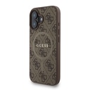 Apple iPhone 16 Plus Uyumlu Kılıf Guess Orjinal Lisanslı M-safe Şarj Özellikli PU Deri Bilek Askı İpli Yazı Logolu Kapak - 2