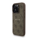 Apple iPhone 16 Pro Uyumlu Kılıf Guess Orjinal Lisanslı M-safe Şarj Özellikli PU Deri Bilek Askı İpli Yazı Logolu Kapak - 9