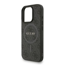 Apple iPhone 16 Pro Max Uyumlu Kılıf Guess Orjinal Lisanslı M-safe Şarj Özellikli PU Deri Bilek Askı İpli Yazı Logolu Kapak - 5