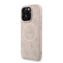 Apple iPhone 16 Pro Max Uyumlu Kılıf Guess Orjinal Lisanslı M-safe Şarj Özellikli PU Deri Bilek Askı İpli Yazı Logolu Kapak - 16