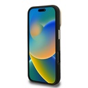Apple iPhone 16 Pro Max Uyumlu Kılıf Guess Orjinal Lisanslı M-safe Şarj Özellikli Sıcak Baskılı Yazı Logolu Kamera Standlı PU Deri Peony Kapak - 18