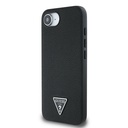 Apple iPhone 16E Uyumlu Kılıf Guess Orjinal Lisanslı M-safe Şarj Özellikli Grained Triangle Kapak - 1