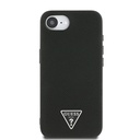 Apple iPhone 16E Uyumlu Kılıf Guess Orjinal Lisanslı M-safe Şarj Özellikli Grained Triangle Kapak - 2