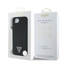Apple iPhone 16E Uyumlu Kılıf Guess Orjinal Lisanslı M-safe Şarj Özellikli Grained Triangle Kapak - 7
