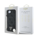 Apple iPhone 16E Uyumlu Kılıf Guess Orjinal Lisanslı M-safe Şarj Özellikli PU Üçgen Logo 4G Desenli Kapak - 14