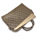 Guess Orjinal Lisanslı 4G Desenli Üçgen Logolu Omuz Askılı 15 inç Laptop Çantası - 4