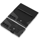 Galaxy Z Fold 7 Kılıf Kamera Korumalı Kadife Tasarımlı Zore Kıpta Kalem Bölmeli Fest Kapak - 1