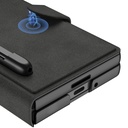 Galaxy Z Fold 7 Kılıf Kamera Korumalı Kadife Tasarımlı Zore Kıpta Kalem Bölmeli Fest Kapak - 7